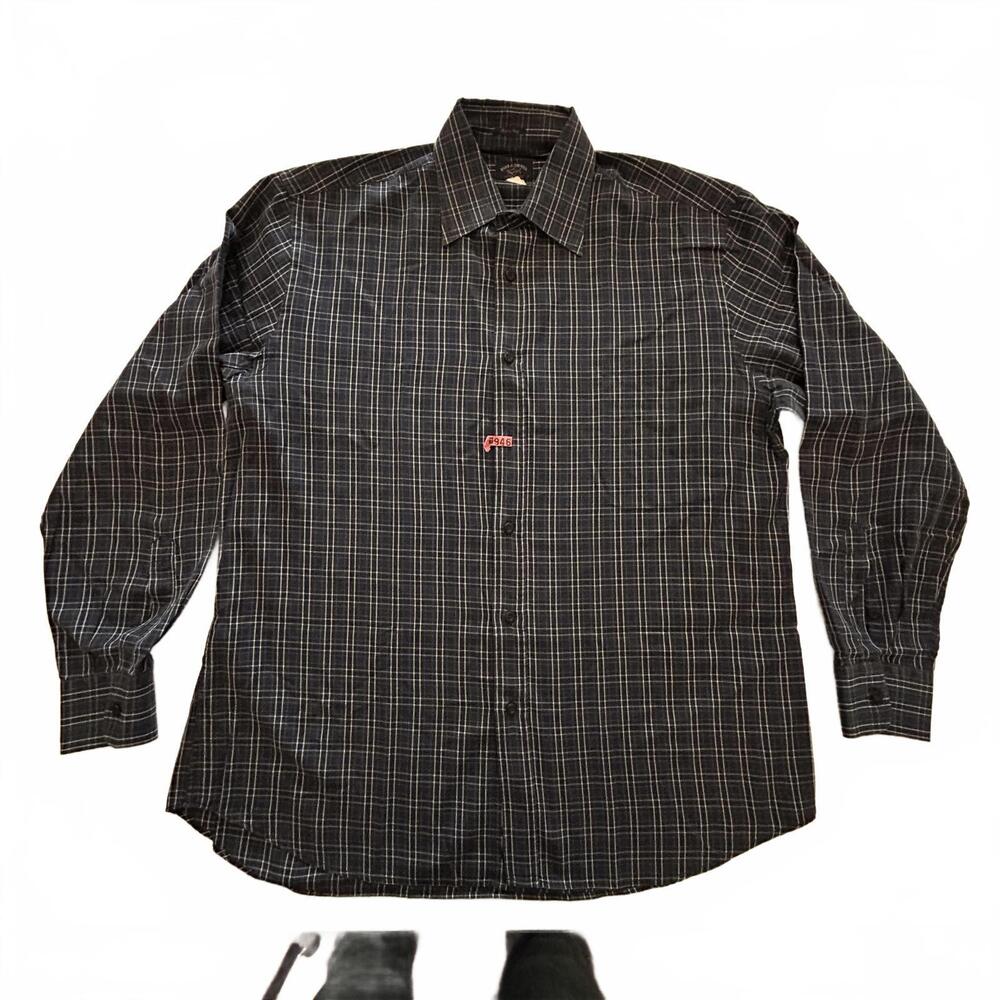 Paul & Shark Yachting Men's Long Sleeve Plaid Shirt Size XL